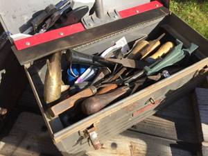 lot 159 image: Toolbox with Many Files - Hammer - Sockets - Dolphin