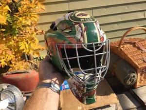 lot 166 image: MN Wild Hockey Mask - Franklin GFM1500