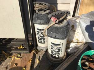 lot 195 image: 2 Esch Portable Water Pump Tanks for Concrete Wet Saws