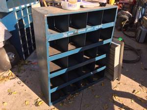 lot 204 image: Blue Organizer Cabinet 35 12 x 42 x 12