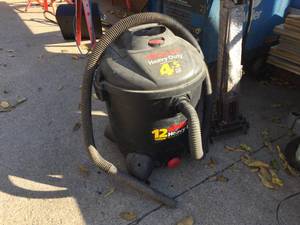 lot 219 image: Shop Vac 12 Gallon Heavy Duty 4.5 HP