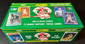 lot 46 image: 1991 Score Baseball Complete Factory Card Set