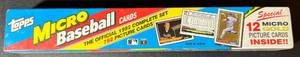 lot 44 image: 1992 Topps Micro Baseball Complete Factory Sealed Card Set