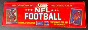 lot 42 image: 1990 Score Football Complete Factory Card Set