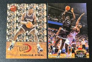 lot 21 image: Shaquille ONeal 2 RC Lot - Rookie Basketball Cards