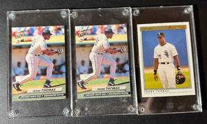 lot 20A image: Frank Thomas 3 Card Cased Lot - Baseball Cards