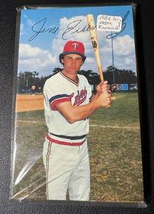 lot 32A image: 1982 Minnesota Twins Team Post Card Set - Hrbek and Eisenrich Rookie - Vintage Baseball Cards