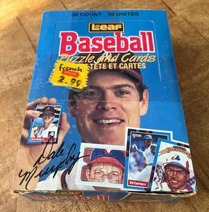 lot 39D image: 1988 Leaf Baseball 36 Pack Box - Baseball Cards