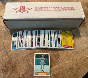 lot 4D image: 1982 Fleer Baseball Complete Set - Cal Ripken Jr. RC - High Grade Baseball Cards
