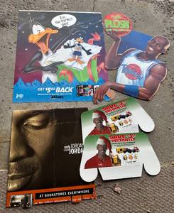 lot 13B image: Michael Jordan (5) Various Advertisement Pieces - Basketball