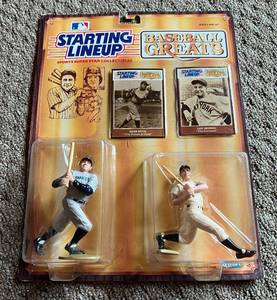 lot 22C image: Babe Ruth  Lou Gherig Baseball Greats Starting Lineup Figures