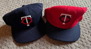 lot 24C image: Minnesota Twins 2 New Wool Baseball Hats Size 7 12 - Baseball