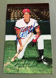 lot 33C image: Kent Hrbek Signed Rookie Year Postcard 1982 Minnesota Twins