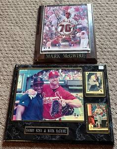 lot 43D image: (2) Mark McGwire Plaques - one Limited Edition Numbered 62,000 - Baseball