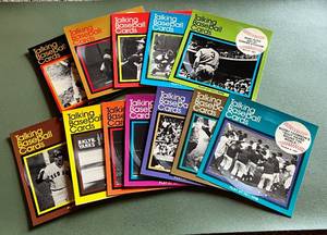 lot 48D image: Vintage Talking Baseball Card Records Set of 12