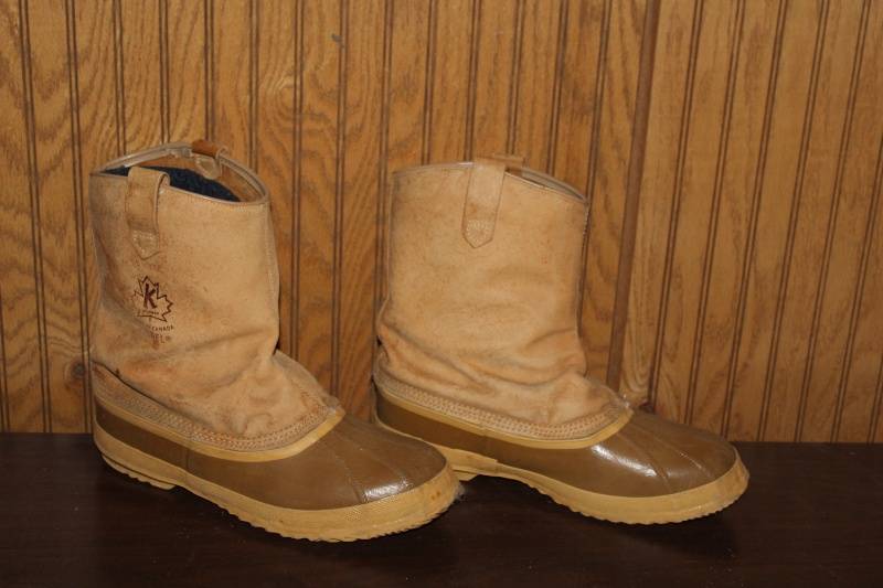 VTG Sorel Kaufman Pawnee Boots Mens 8 Canada Leather Rubber Pac Winter Pull On il_1080xN.6397975632_cd2x.jpg main image 4