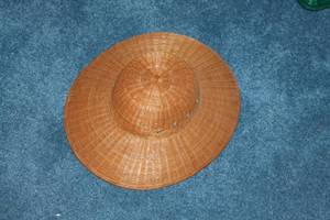 lot 43 image: Handwoven Straw Sun Hat with Decorative Design
