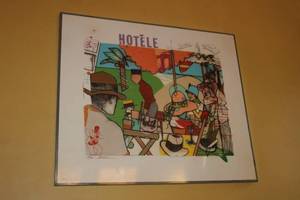 lot 81 image: Framed Serge Martin Limited Edition Print - Hotle