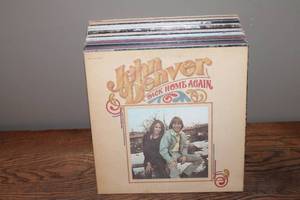 lot 145 image: Collection of 15 Vintage Vinyl Records - John Denver & More