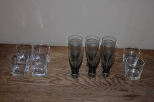 lot 186 image: Assortment of Glass Tumblers and Beer Glasses - Set of 12