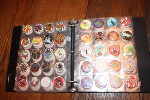 lot 202 image: Collection of 60 Vintage Slammers and Trading Discs - Various Designs