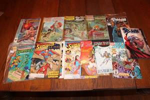 lot 206 image: Collection of 15 Vintage Comic Books - Superheroes and Classics