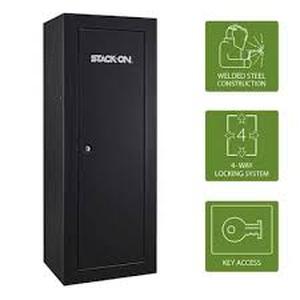 STACK-ON 14-Gun 10 cu. ft. Key Lock Security Cabinet Customer Returns See Pictures