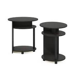 Lot of Furinno Jaya Walnut Simple Design End Table (2-Pack) Customer Returns See Pictures