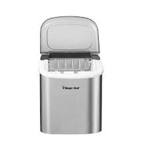 Magic Chef 27 lbs. Bullet Ice Countertop Ice Maker in Stainless Steel Customer Returns See Pictures