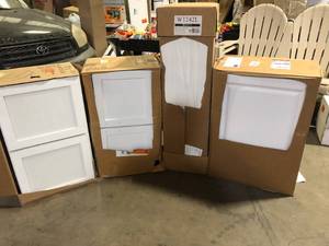 Lot of Assorted Kitchen Cabinets Various Models and Conditions Customer Returns See Pictures