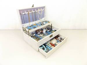 lot 142 image: Jewelry Box FULL of Designer Costume Jewelry wSome Sterling
