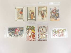lot 8 image: Lot of 8 Antique Embossed etc. Christmas Santa Clause Postcards 