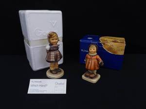 lot 17 image: Hummel #258 Which Hand and 293 Winter Song in Original Boxes