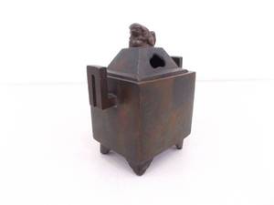 lot 27 image: VERY OLD Ancient Antique Foo Dog Incense Burner