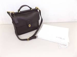 lot 35 image: LIKE NEW Authentic Vintage COACH Brown Willis Bag #9927