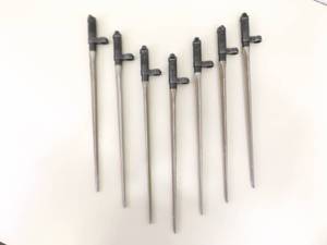 lot 45 image: 7 Vintage Overstock 12 Blade SKS Spike Bayonets