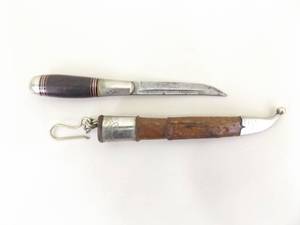 lot 55 image: Vintage 1950s Miniature Puukko Knife and Sheath 