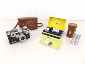 lot 69 image: Vintage Argus C-3 Camera wF45 Wide Angle Lens and Other Accessories