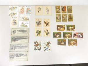 lot 74 image: Lot of GENUINE Antique Trade Card Sets