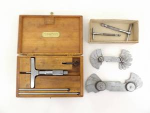 lot 90 image: Lot of Misc Lufkin Micrometer etc. Machinist Tools
