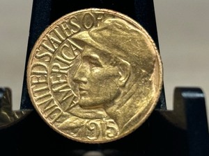 lot 77 image: RARE 1915-S Panama Pacific US Mint Gold $1 Dollar Coin