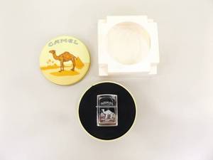 lot 65 image: NEW in Collectors Tin 1995 Camel Zippo Lighter