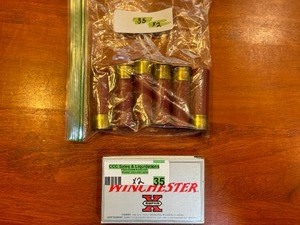 lot 35 image: Winchester 12 Guage 2 34 Sabot Slugs (Box of 5) and Federal Rifled Slugs 12 Guage 3 (Bag of 6)