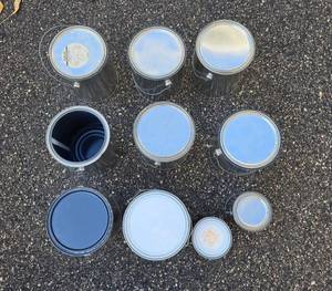 lot 66 image: Group of 10 Assorted Metal Paint Cans - Various Sizes