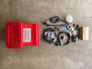 lot 77 image: Assortment of Pressure Washer, Snow Blower & Small Engine Parts - Includes Starter and Hoses