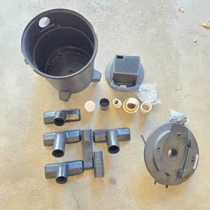 lot 81 image: Group of Vacuum Parts and Accessories - Includes Tubs, Hoses, and Fittings