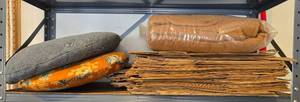 lot 89 image: Seat Cushions and Brown Paper Bags
