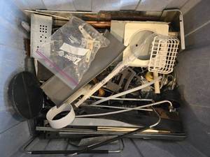 lot 101 image: Assortment of Metal Parts and Accessories - Tools, Fasteners, and More