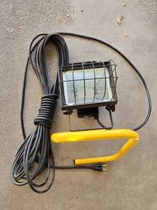 lot 111 image: Outdoor Work Light with Protective Cage - 500 Watt