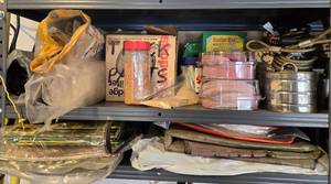 lot 117 image: Misc Truck Parts, Cables, Locks, Sand Paper Sheets, Plastic Sheets and More
